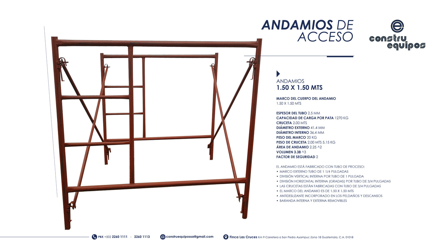 ANDAMIOS DE ACCESO (RENTA)