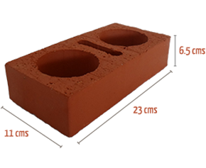 Ladrillo Tubular 11*6.5*23