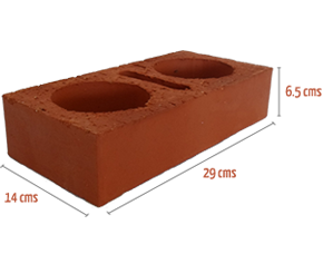 Ladrillo Tubular 14*6.5*29