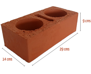 Ladrillo Tubular 14*9*29