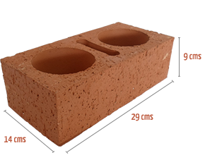 Ladrillo Tubular (fachada Yaxha)