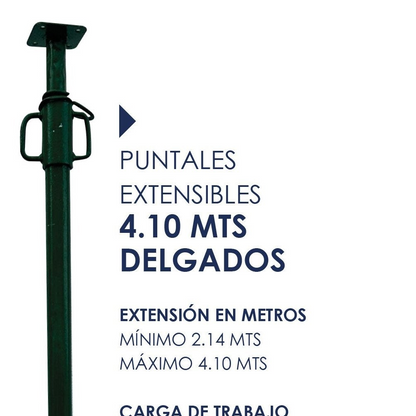 RENTA DE PUNTALES EXTENSIBLES 4.10 MTS.